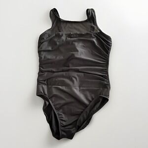 Miraclesuit Sanibel DD Cup 14 Black One‎ Piece Tummy Control Underwire Swimwear